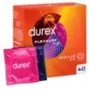 Durex Pleasure Mix (Pleasuremax + Intense), prezerwatywy lateksowe z wypustkami, 40 szt.