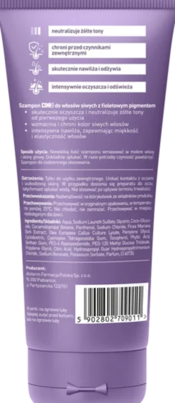 DX2, szampon nawilżająco-tonujący do włosów siwych, 150 ml