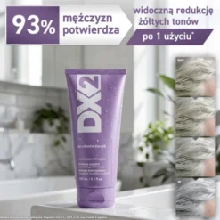 DX2, szampon nawilżająco-tonujący do włosów siwych, 150 ml