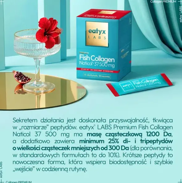 Eatyx LABS Premium Fish Collagen 37 500 mg, proszek, 30 saszetek