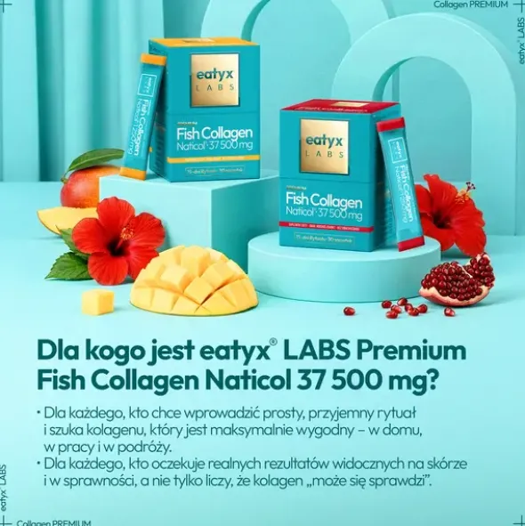 Eatyx LABS Premium Fish Collagen 37 500 mg, proszek, 30 saszetek