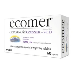 Ecomer Odporność Czosnek + wit.D, kapsułki, 60 szt.