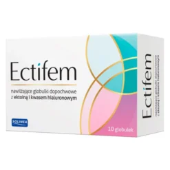 Ectifem, nawilżające globulki dopochwowe, 10 szt.