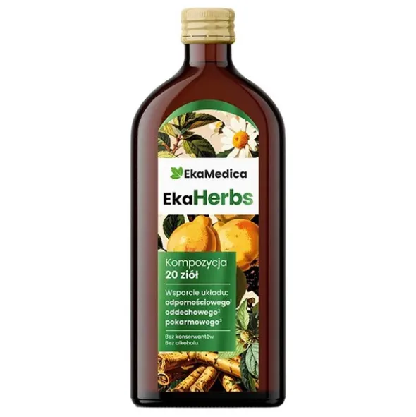 EkaMedica EkaHerbs Kompozycja 20 ziół, płyn, 500 ml