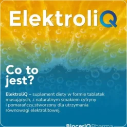 ElektroliQ, tabletki musujące, smak cytryny i pomarańczy, 20 szt.