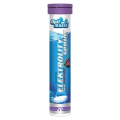 Elektrolity Senior Optimusss, tabletki musujące, smak owoce leśne, 20 szt.