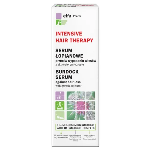ElfaPharm Intensive Hair Therapy, serum łopianowe z aktywatorem wzrostu przeciw wypadaniu włosów, 100 ml