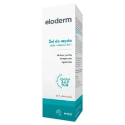 Eloderm, żel do mycia ciała i włosów 2w1, 200 ml