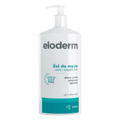 Eloderm, żel do mycia ciała i włosów 2 w 1, od 1 dnia życia, 400 ml