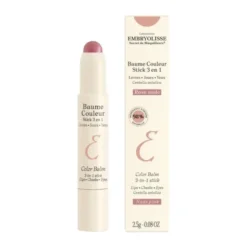 Embryolisse Baume Couleur, sztyft koloryzujący 3w1, Rose Nude, 2,5 g