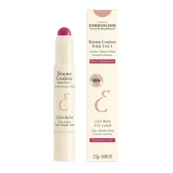 Embryolisse Baume Couleur, sztyft koloryzujący 3w1, Rose Framboise, 2,5 g