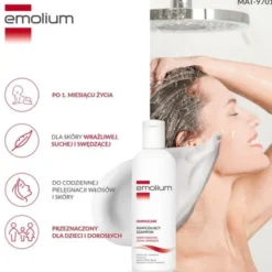Emolium Dermocare, szampon nawilżający, 200 ml