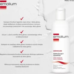 Emolium Dermocare, szampon nawilżający, 200 ml