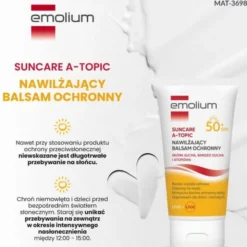 Emolium Suncare A-Topic, nawilżający balsam ochronny, 150 ml