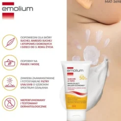 Emolium Suncare A-Topic, nawilżający balsam ochronny, 150 ml