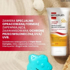 Emolium Suncare A-Topic, nawilżający balsam ochronny, 150 ml