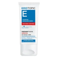 Emotopic Bacteria Control, preparat S.O.S. Medical, do twarzy i ciała, 30 ml
