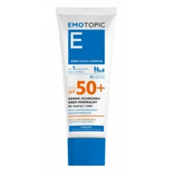 Emotopic, dermo-ochronny krem mineralny do twarzy i ciała SPF 50+, 75 ml