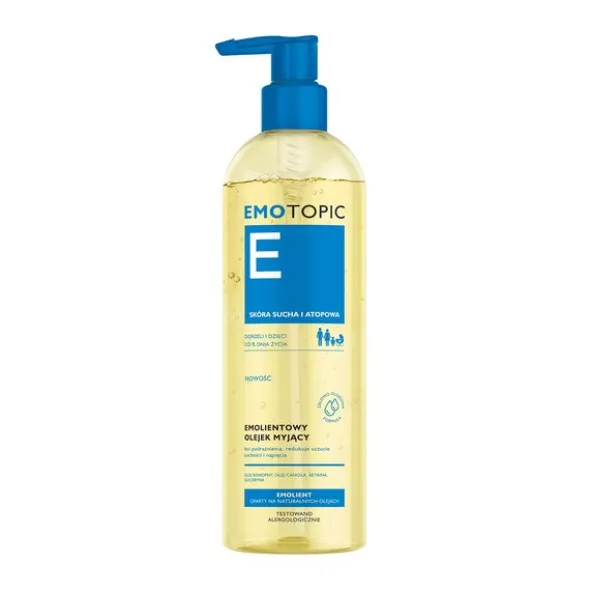 Emotopic, myjący olejek emolientowy, 400 ml