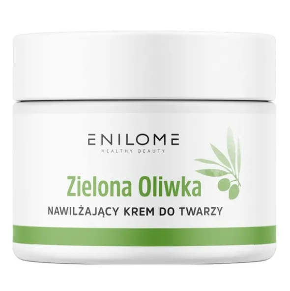 Enilome Healthy Beauty Zielona Oliwka, krem do twarzy nawilżający, 50 ml