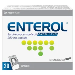 Enterol, 250 mg, lek probiotyczny, kapsułki, 20 szt.