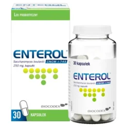 Enterol, 250 mg, lek probiotyczny, kapsułki, 30 szt.