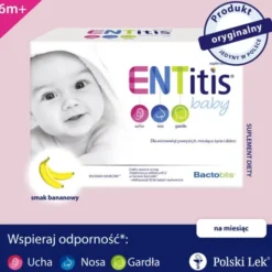 ENTitis Baby, proszek, smak bananowy, 30 saszetek