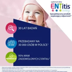 ENTitis Baby, smak truskawkowy, proszek w saszetkach, 30 szt.