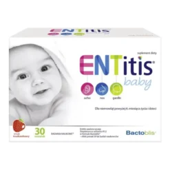 ENTitis Baby, smak truskawkowy, proszek w saszetkach, 30 szt.
