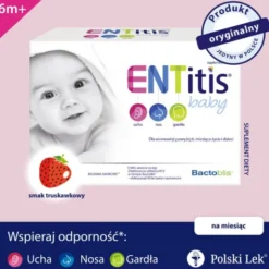 ENTitis Baby, smak truskawkowy, proszek w saszetkach, 30 szt.