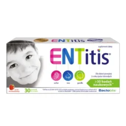 ENTitis, pastylki do ssania, smak truskawkowy, 30 szt.