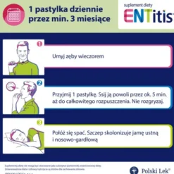 ENTitis, pastylki do ssania, smak miętowy, 30 szt.