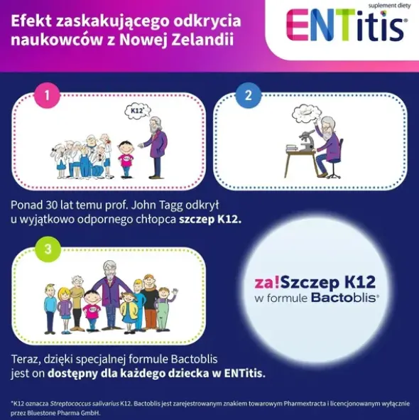 ENTitis, pastylki do ssania, smak tutti frutti, 30 szt.