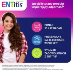 ENTitis, pastylki do ssania, smak tutti frutti, 30 szt.