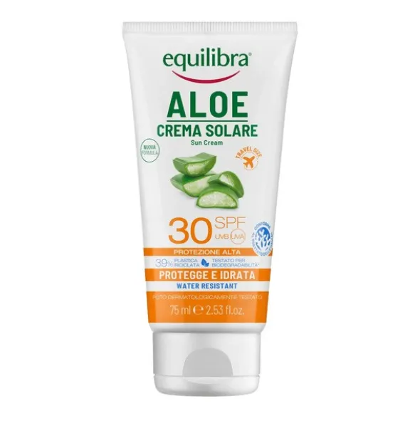 Equilibra Aloe, aloesowy krem przeciwsłoneczny SPF 30 UVA/UVB, 75 ml