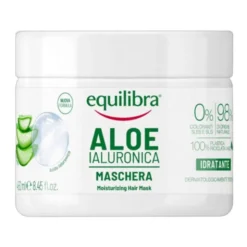 Equilibra, nawilżająca maska do włosów, aloes i kwas hialuronowy, 450 ml