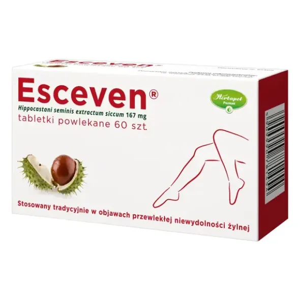 Esceven, 167 mg, tabletki powlekane, 60 szt.