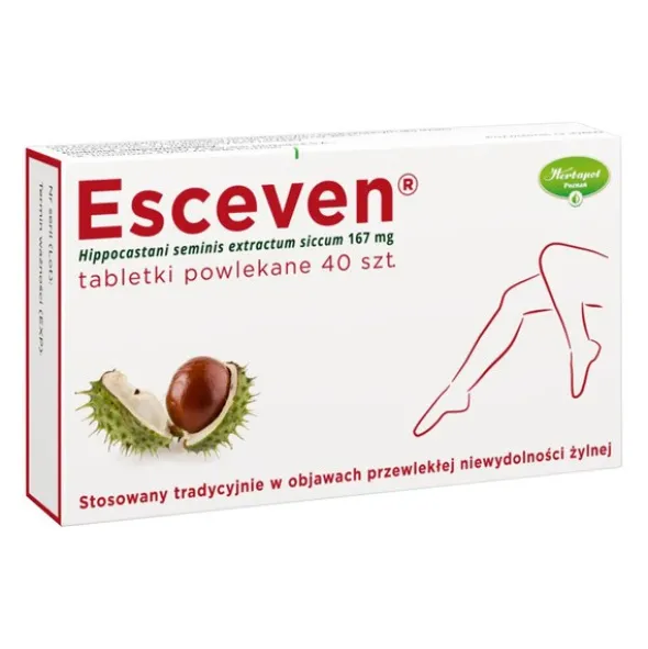 Esceven, 167 mg, tabletki powlekane, 40 szt.