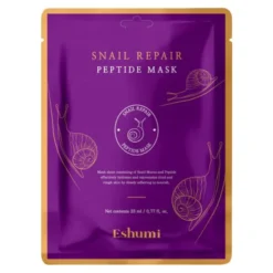 Eshumi Snail Repair Peptide, maska peptydowa w płachcie, 23 g