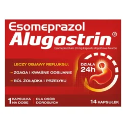 Esomeprazol Alugastrin, 20 mg, kapsułki dojelitowe twarde,14 szt