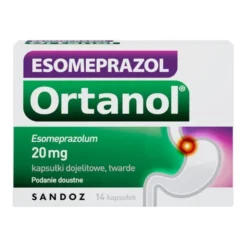 Esomeprazol Ortanol, 20 mg, kapsułki dojelitowe twarde, 14 szt.