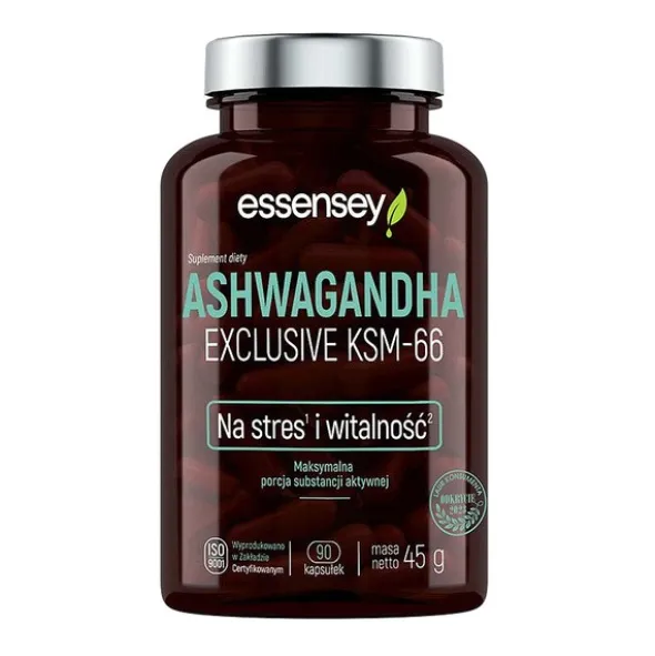 Essensey Ashwagandha Exclusive KSM-66, kapsułki, 90 szt.