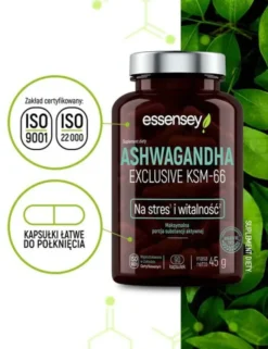 Essensey Ashwagandha Exclusive KSM-66, kapsułki, 90 szt.