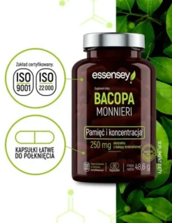 Essensey Bacopa Monnieri, kapsułki, 90 szt.