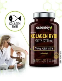 Essensey Kolagen Rybi Forte 2200 mg, kapsułki, 120 szt.