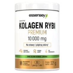 Essensey Kolagen Rybi Premium 10 000 mg, proszek, smak zielone herbata - limonka, 321 g