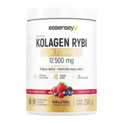 Essensey Kolagen Rybi Slim Formula, proszek, smak owoce leśne, 290 g