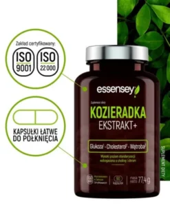 Essensey Kozieradka Ekstrakt+, kapsułki, 90 szt.