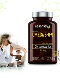 Essensey Omega 3-6-9, Olej z ogórecznika, kapsułki, 90 szt.