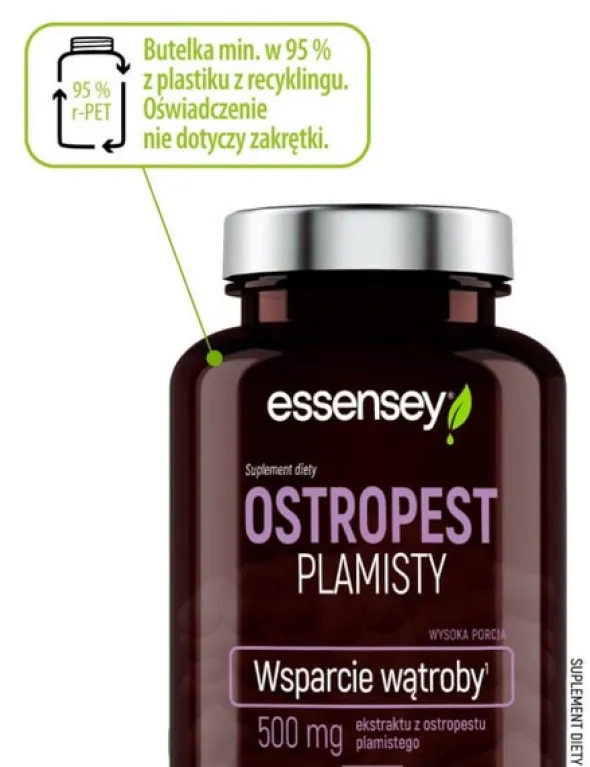 Essensey Ostropest plamisty, Wsparcie wątroby, kapsułki, 90 szt.
